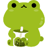Grenouille Boba Verte