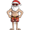 Beach Santa Claus