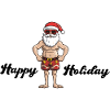 Beach Santa Claus Holiday
