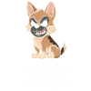 Warning: Passive Aggressive Dog Cartoon