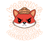 Avertissement passif agressif renard illustration