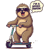 SLOTH SCOOTER SPEED DEMON