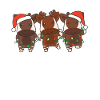 Okapi Christmas Winter Animals Okapi