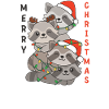 Raccoon Christmas Tree Christmas Raccoon
