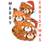 Roter Panda Weihnachtsbaum Weihnachts Tiere