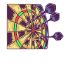 Dartist Darted Bullseye Target Dart