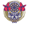 Dart Darted Dartboard Crâne Fléchette