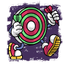 Dartist Darted Dartboard Holding Dart