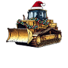 Bulldozer Christmas Hat Xmas