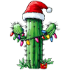 Chapeau de Noël Cactus Noël