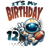 Astronaut 12th Birthday Football