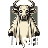 Funny Bull Sheet Cartoon Ghost