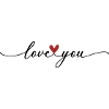 Love You Font Heart
