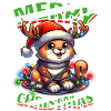 Christmas Cat Merry Christmas