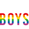 LGBTQIA+ Jeg kan godt lide drenge regnbueflag bøsse