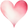 Coeur aquarelle