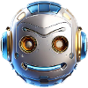 Robot head with cool details