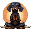 Yoga Dachshund