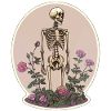 Plant Lover Skeleton Flowers