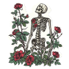 Plant Lover Skeleton Flowers
