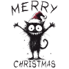 Cat Santa Hat Cat Lover Gift