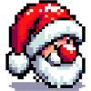 Rote Nase, Pixel-Charme: Weihnachtsmann