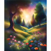 Wonderful forest graphic design