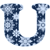 Letter U Snowflakes