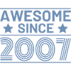 Birthday Retro Awesome since 2007