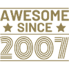 Birthday Retro Awesome since 2007