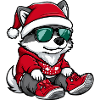 Akita Dog Christmas Ugly Christmas
