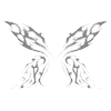 Chrome metal wings