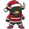 Bison Weihnachten Ugly Christmas
