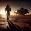 Einsamer Astronaut