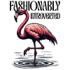 Fashionably Introverted – Flamingo with sunglasses