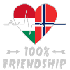 Ungarn und Norwegen 100% Freundschaft