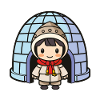 Igloo Eskimo Girl