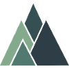 Minimalistisches Bergpanorama