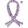 Crowd Purple Epilepsy Bow Togetherness