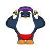Penguin Bodybuilder Musculation