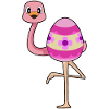 Flamingo Ostern Osterei