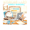 Hart arbeiten oder kaum arbeiten