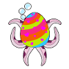 Krake Ostern Osterei