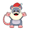 Mouse Christmas Santa Claus