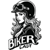 Motorradfahrerin Motorrad Frau
