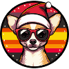 Chihuahua Dog Christmas Cool