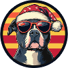 Pit Terrier Dog Christmas Cool