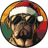 Mastiff Chien Noël Cool
