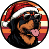 Rottweiler Dog Christmas Cool
