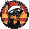 Pinscher Dog Christmas Cool